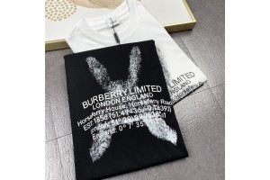  Burberry Short Sleeve T-shirt White/Black