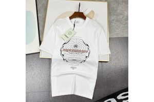  Burberry Short Sleeve T-Shirt White/Black 