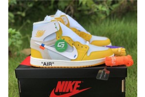 Jordan 1 Retro High OFF-WHITE Canary Yellow OW-N004