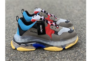 Balenciaga Triple S Clear Sole Blue Red 541624-W09O1-2120