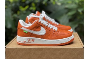Louis Vuitton x Nike Air Force 1 Orange 