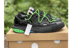 Off-White x Nike Blazer Low Black Green DH7863-001