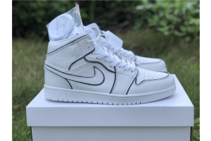 Jordan 1 Mid Iridescent Reflective White CK6587-100