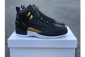 Jordan 12 Retro Black Metallic Gold White AO6068-007
