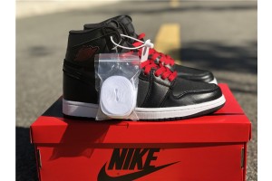 Jordan 1 Retro High Black Satin Gym Red 555088-060