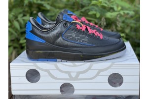 Jordan 2 Retro Low SP Off-White Black Blue DJ4375-004