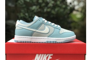 Nike Dunk Low Retro Fleece Swoosh Worn Blue FB1871-011