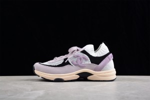 Chanel Low Top Trainer CC Purple Suede G35934 X51648 K2173