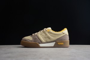 Fendi Match panelled suede low-top trainers 8E8252AHH2