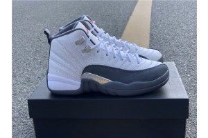 Jordan 12 Retro White Dark Grey (GS) 153265-160