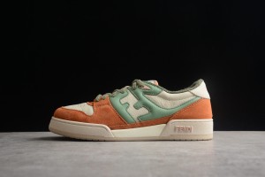 Fendi Match Amaranth suede low-tops 7E1493AI1NF1H1E