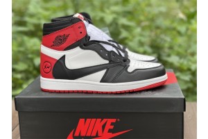 Travis Scott x Fragment x Air Jordan 1 High OG SP Black Red DH3227-600