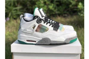 Jordan 4 Retro Lucid Green Rasta AQ9129-100