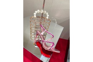 Christian Louboutin spiked strap sandals Pink