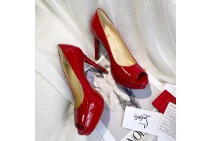 Christian Louboutin New Style Inner Water Table-Single Shoes Red