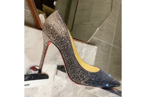 Christian Louboutin Full diamond gradient shoes series   Gradient Black