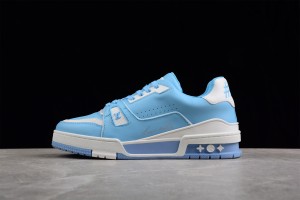 Louis Vuitton LV Trainer #54 Light Blue White 1AAHSJ