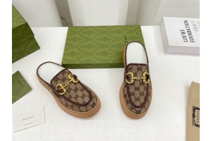 Gucci Horsebit Platform Slippers GCW023